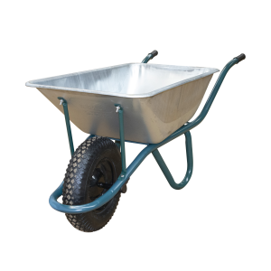 Brouette F11 étroite cuve galva 90L roue gonflée - Charge 150kg - SIRL